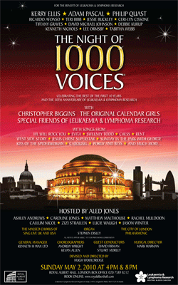 The Night of 1000 Voices 2010 poster