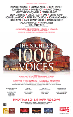 The Night of 1000 Voices 2010 poster