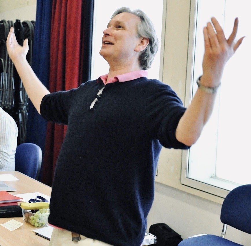 Hugh Wooldridge at rehearsals 