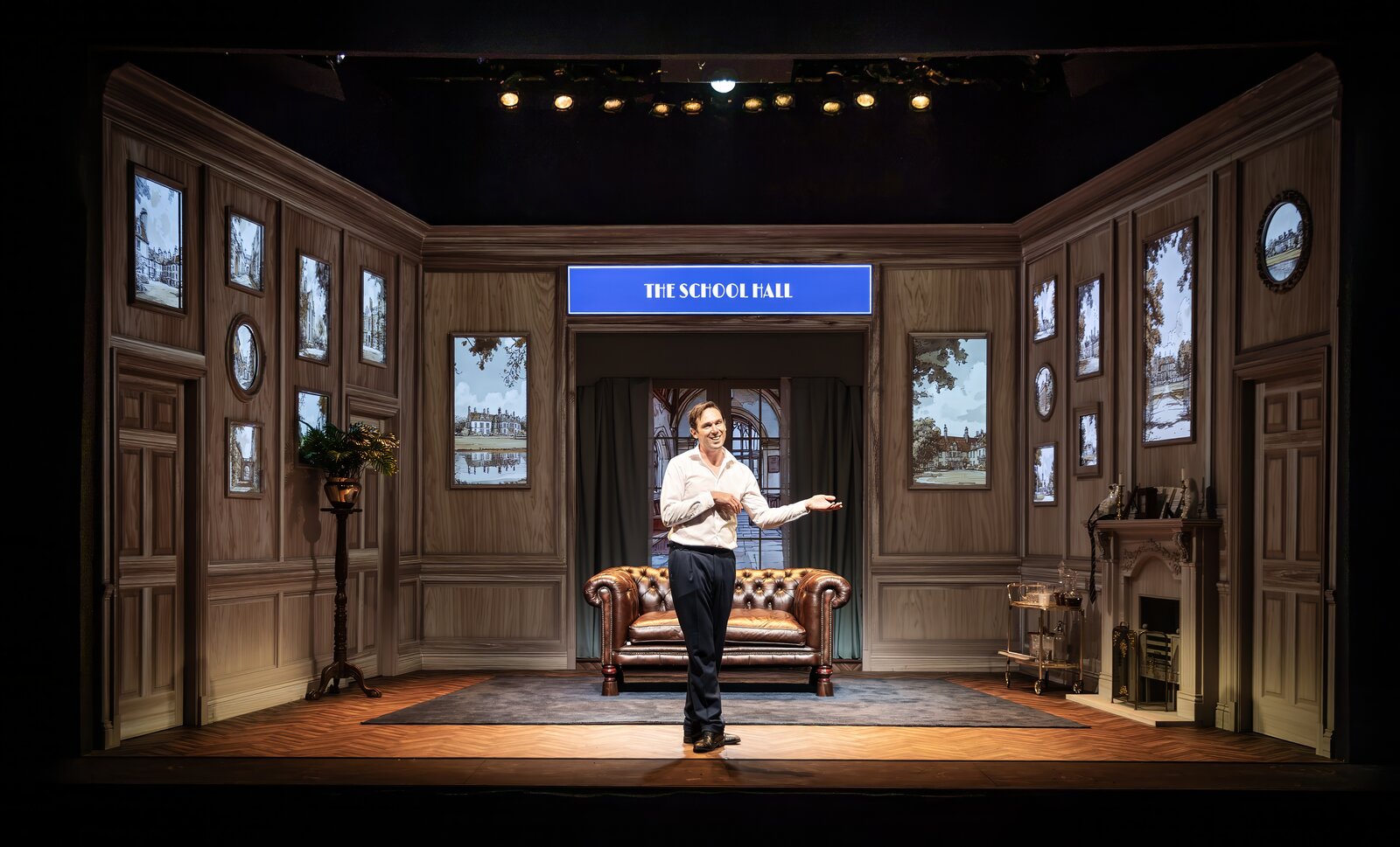 The School Hall set, Jeeves Takes Charge