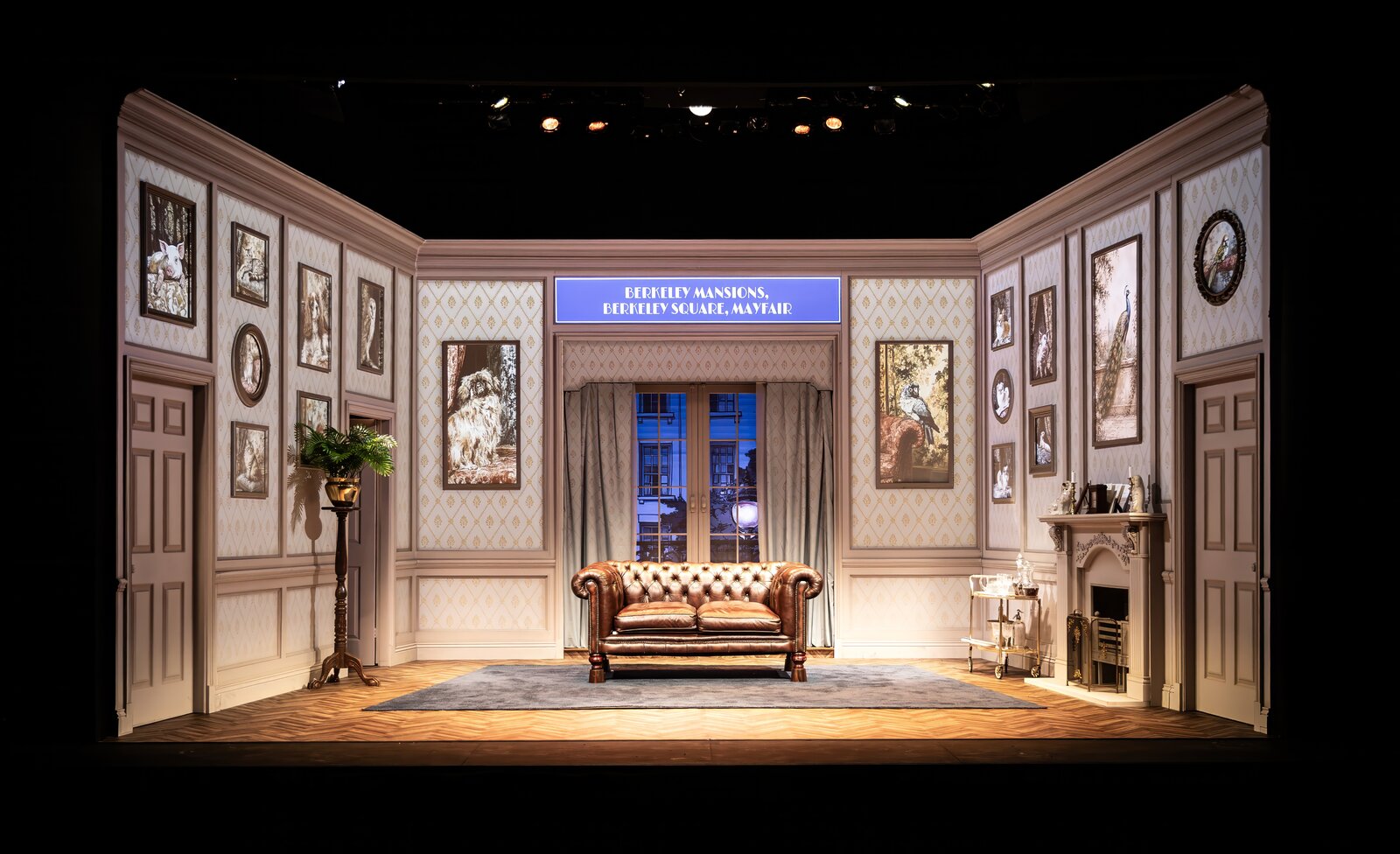 Berkeley Mansions, Mayfair, empty set design, Jeeves Takes Charge
